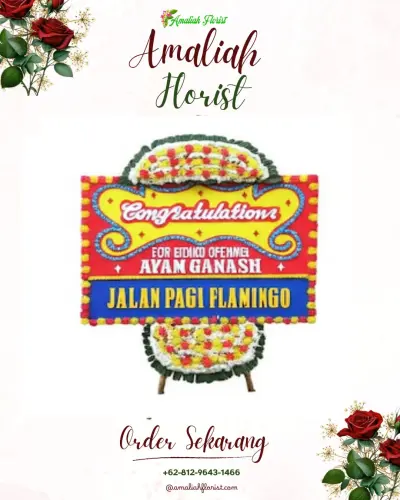 Bunga Papan Congratulation di Pelabuhan Tanjungwangi
